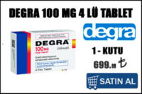 Degra 100 mg 4 lü tablet