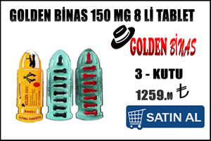 Golden binas 150 mg tablet – 3 kutu