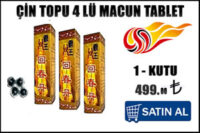 Çin topu 4 lü macun hapı