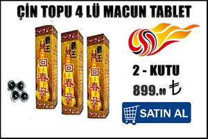 Çin topu 4 lü macun hapı - 2 kutu